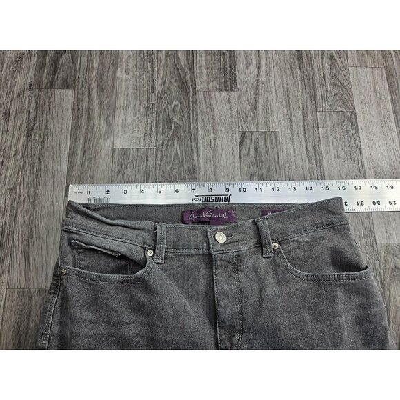(3/$35) Gloria Vanderbilt Jeans Womens 8 Gray Amanda Average Denim Straight Leg - Picture 8 of 12